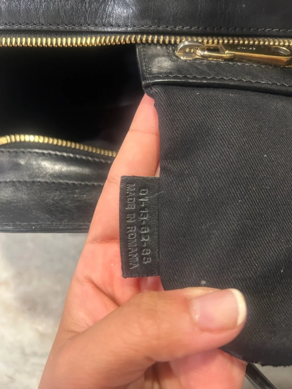 Chloe Black & Cream Leather Top-Handle Satchel - Picture 9 of 10
